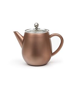 Théière Duet Eva 1,1L brun rouille