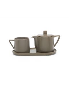 Tea-for-one set Lund gris chaud