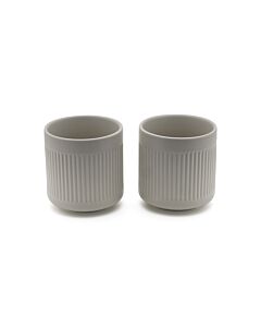 Tasse thé Skagen gris clair s/2