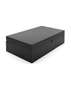 Coffret à thé + 6 boîtes + cuillère noir