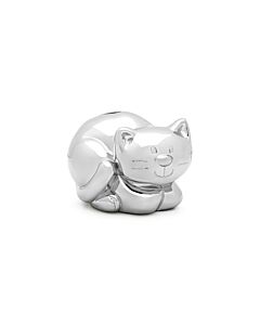 Tirelire Chat couleur argent