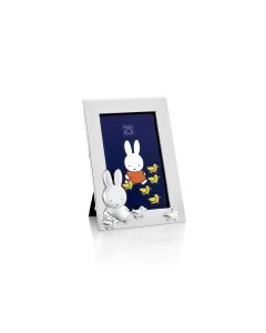 Cadre photo Miffy + canetons 6x9cm arg/laq