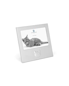 Cadre photo Chat 15x10 arg/laq