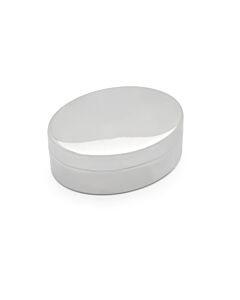 Boîte pour dents ovale couleur argent