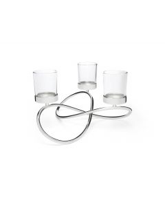 Photophore Infinity couleur argent