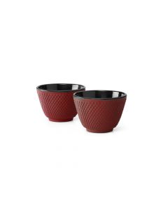 Tasses Xilin fonte rouge s/2