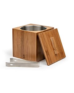 Seau à glace Barolo en bambou 1,8L avec pince