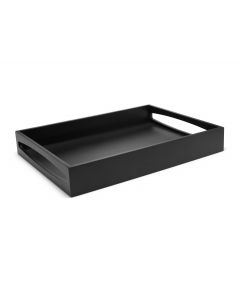 Plateau 40x30x6cm MDF noir