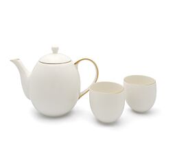 Set Canterbury 1,2L blanc + 2 mugs