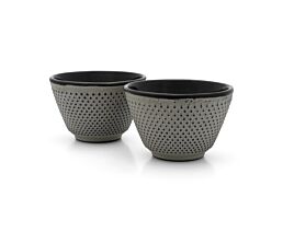 Tasses à thé Jang fonte gris s/2