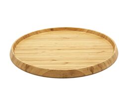Plateau rond bambou naturel Ø35x2cm