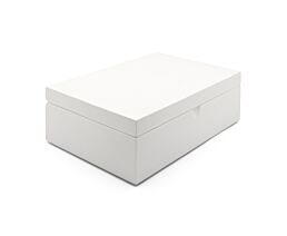 Coffret à thé + 6 boîtes bambou blanc