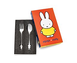 Couvert enfant 2 pcs Miffy arg/laq