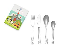 Couvert enfant 4 pcs Chevaliers et princesses acier inox