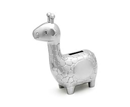 Tirelire Giraffe couleur argent