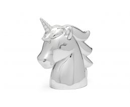 Tirelire Licorne couleur argent