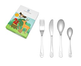 Couvert enfant 4 pcs Animaux de la forêt