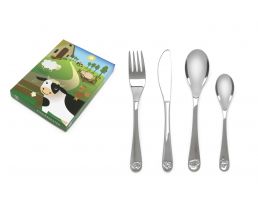 Couvert enfant 4 pcs Animaux de la ferme