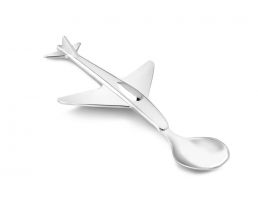 Cuillère d'enfant Avion acier inox