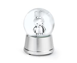 Boule à neige musicale Miffy argenté laqué