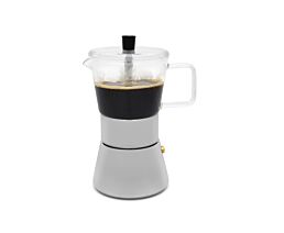 Caf. italienne à Espresso Otto acier inox