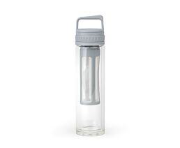 Cold brew infuser bottle Moshi verre gris